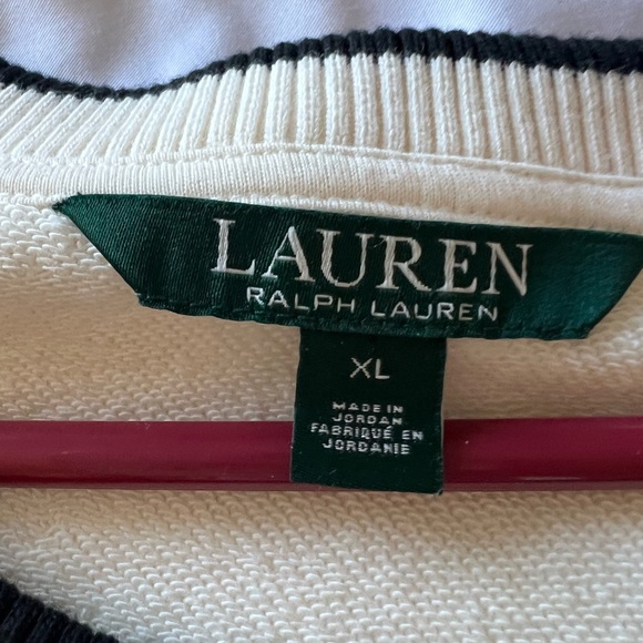 Ralph Lauren Cream Cold Shoulder Sweater - Picture 2 of 2